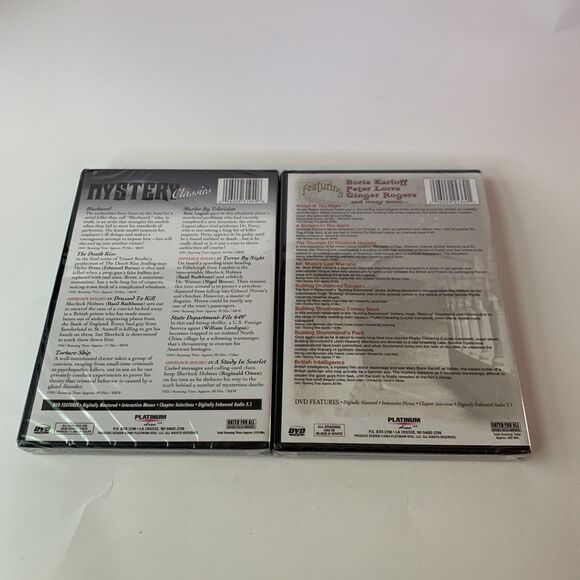 Mystery Classics Sherlock Holmes (DVD, 2005, 4-Disc Set) 16 Feature Films - Picture 7 of 12